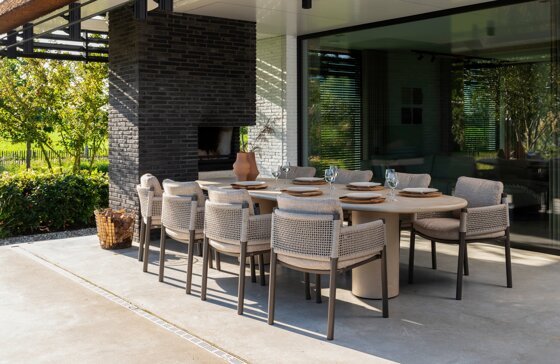 Savanne dining set with Hampton 300cm table 01